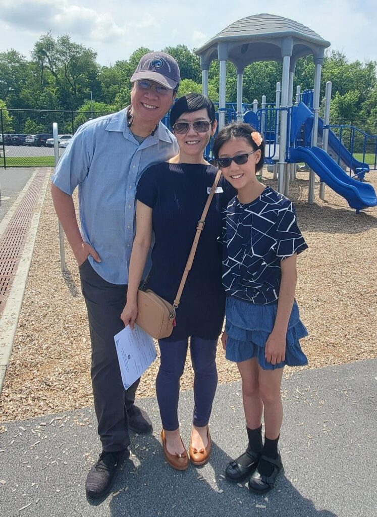 Peggy and Husband at Ingrid's 5th Grade Graduation